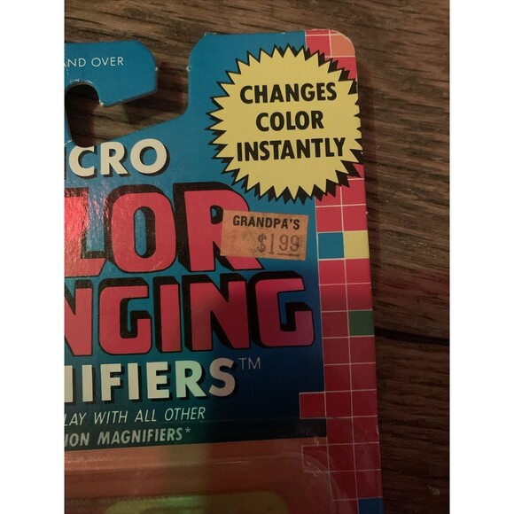 Micro Action Magnifiers Color Changing 1988 2 Car Pack #10032 SEALED - Picture 2 of 6